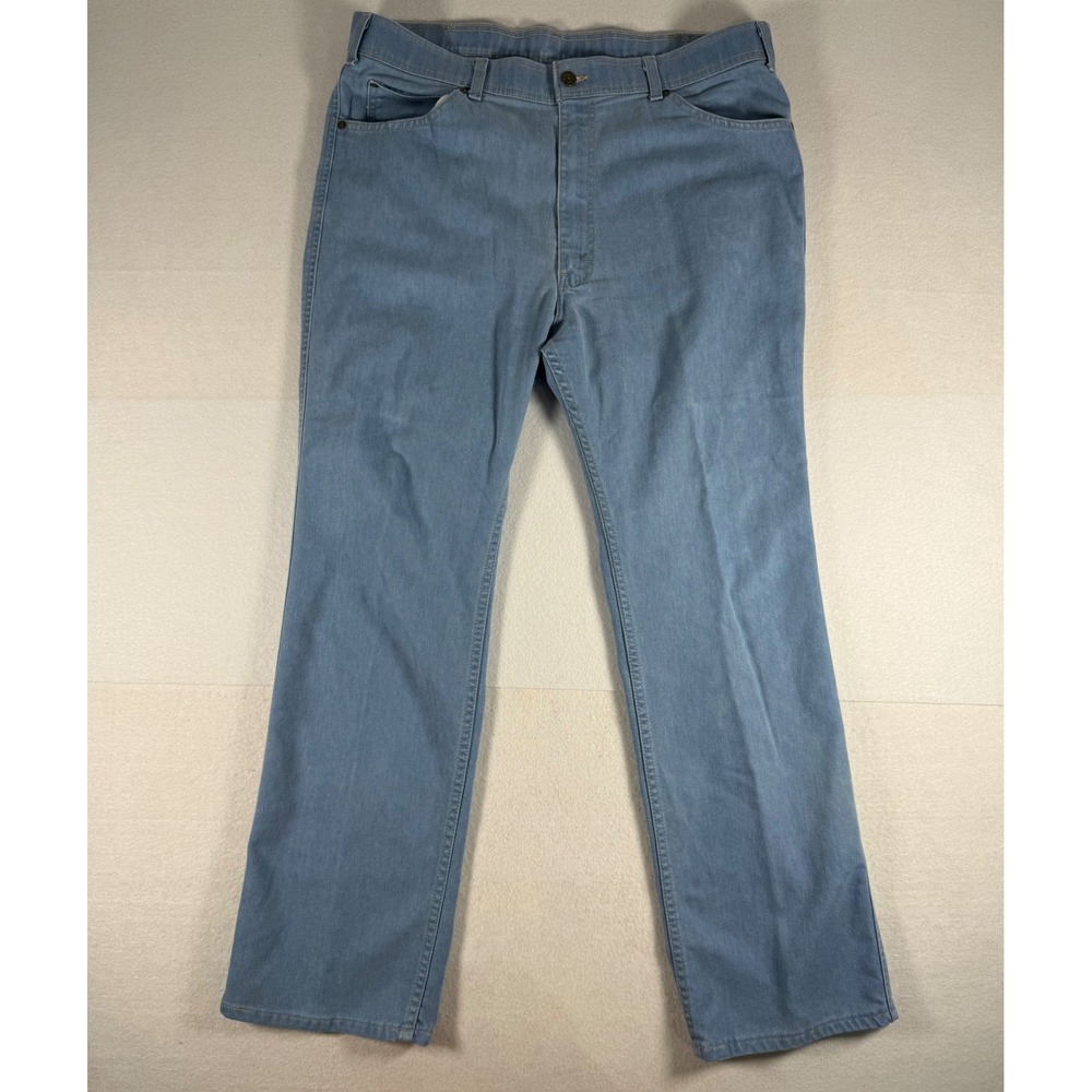 Vintage Levis For Men Skosh Jeans 40x32 Light Wash Orange Tab Made in USA 80s